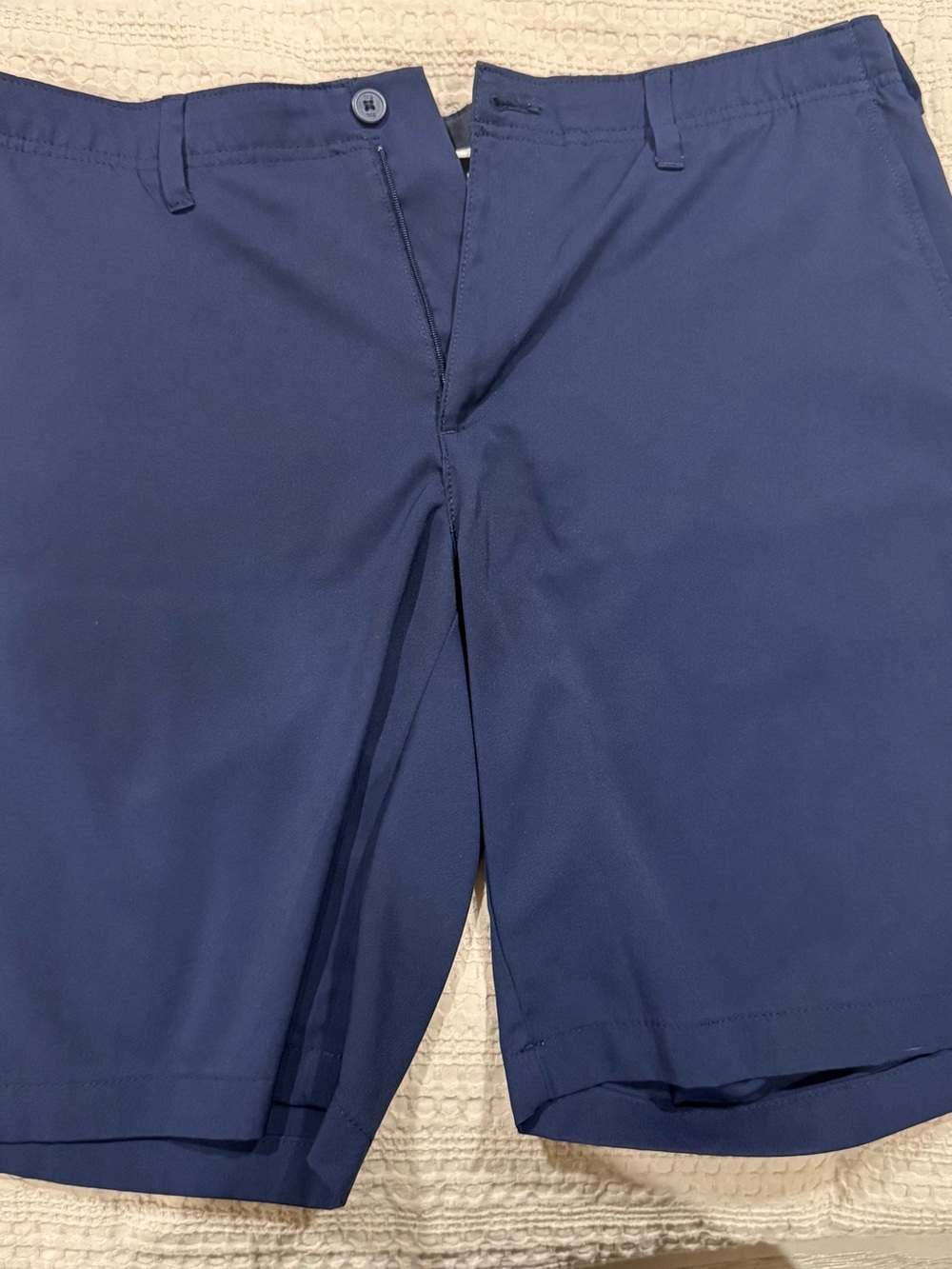 bcg Navy Flat-Front Men's Shorts